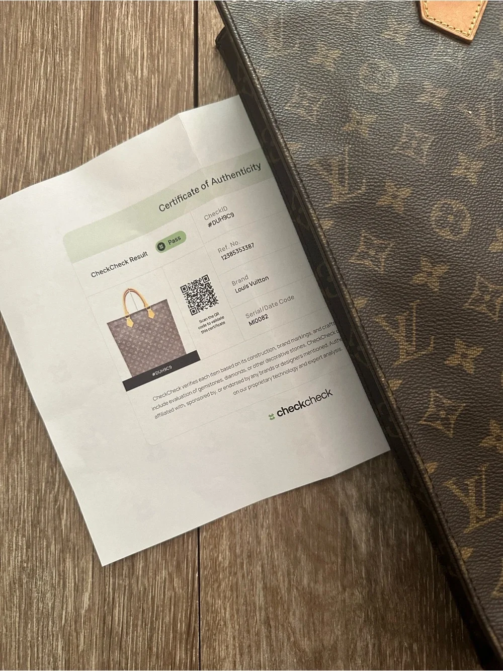 Vintage, 2002 Louis Vuitton Classic Brown/Tan Monogram Canvas Sac Plat Tote Bag